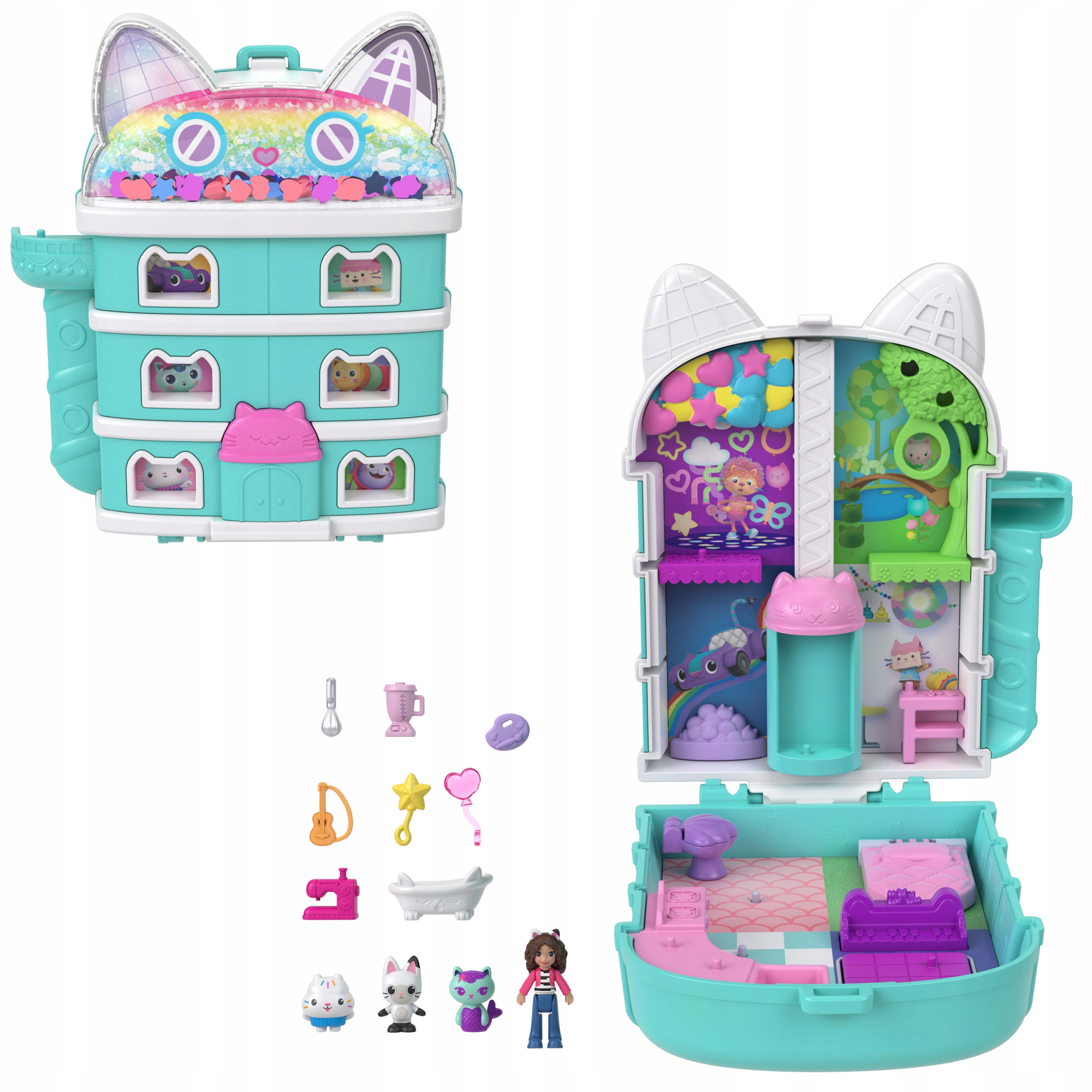 Kompaktná súprava mačacieho domčeka Polly Pocket Gabi JFV02